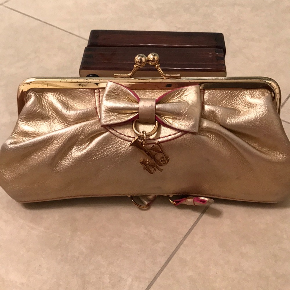 Light gold Juicy Couture Clutch Bag
